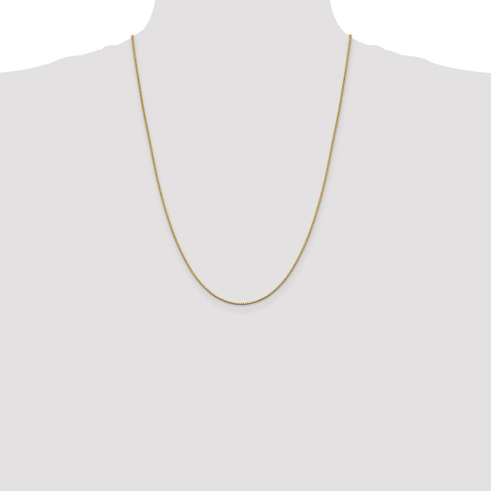 Designer 24-Inch 14K Gold Box Chain, 1.05mm - Stylish & Affordable!-4