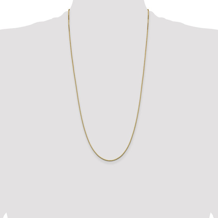 Buy Stylish 14K Gold 28-Inch Box Chain - 1.05mm, Luxury Lobster Clasp-4