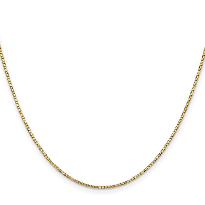 Shop Exclusive 28-Inch 14K Gold Box Chain - Stylish 1.1mm with Lobster Clasp-2