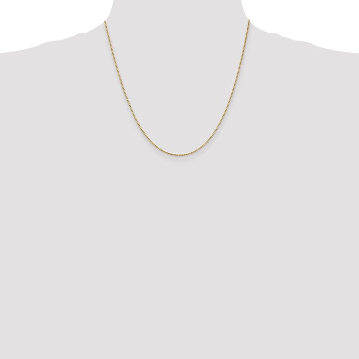 Buy 14K Gold 20-Inch Box Chain, 1.1mm - Stylish & Affordable Luxury Jewelry-4