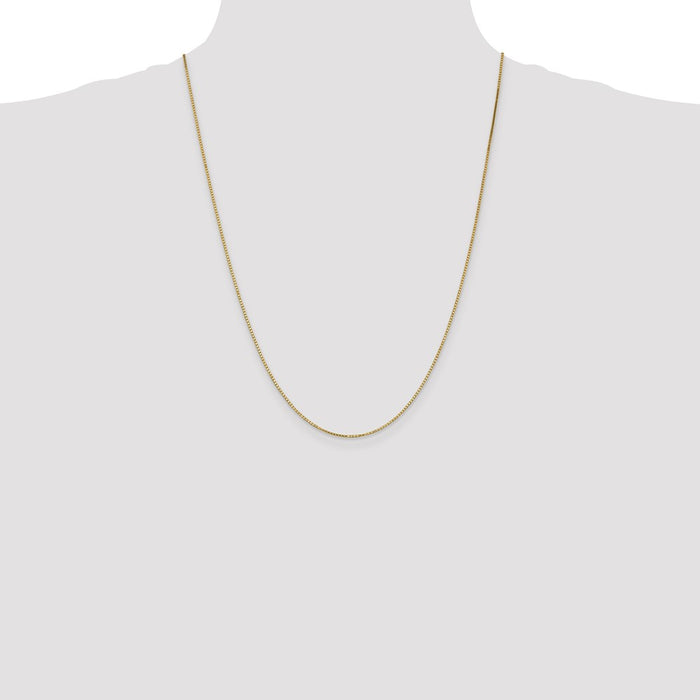Shop Stylish 14K Gold 24-Inch Box Chain, 1.1mm with Lobster Clasp - Luxury Value!-4