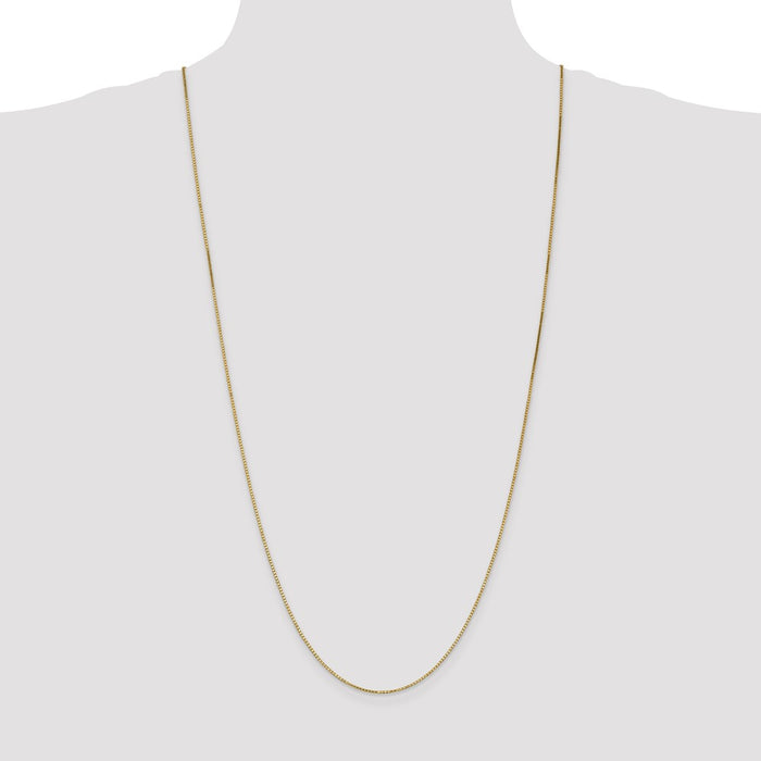 High-quality 14K Gold 30-Inch Box Chain, 1.1mm - Stylish & Affordable!-4