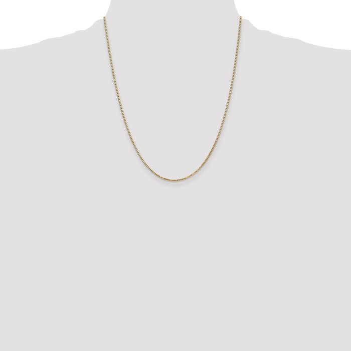 Buy Stylish 14K Gold 22-Inch Box Chain - 1.4mm, Affordable Luxury Accessory-4