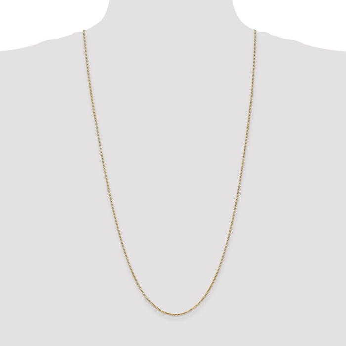 Shop Exclusive 30-Inch 14K Gold Box Chain - Stylish 1.4mm Lobster Clasp-4