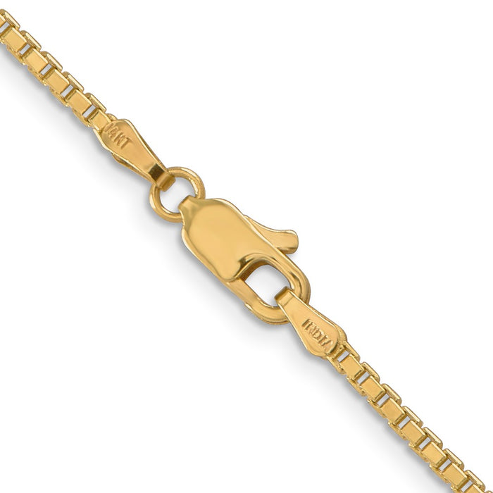 Shop High-Quality 14K Gold 22-Inch 1.9mm Box Chain - Stylish & Affordable-3