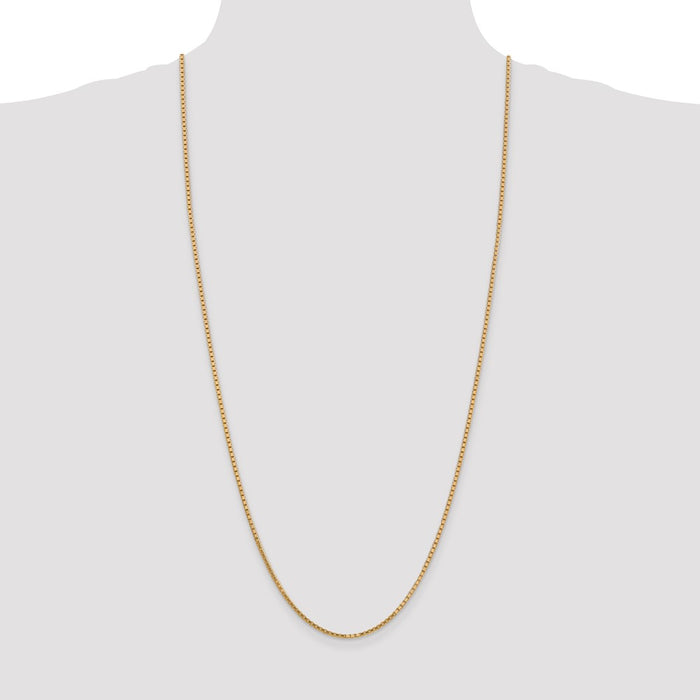 Buy Exclusive 30-Inch 14K Gold Box Chain - Stylish 1.9mm, Lobster Clasp-4