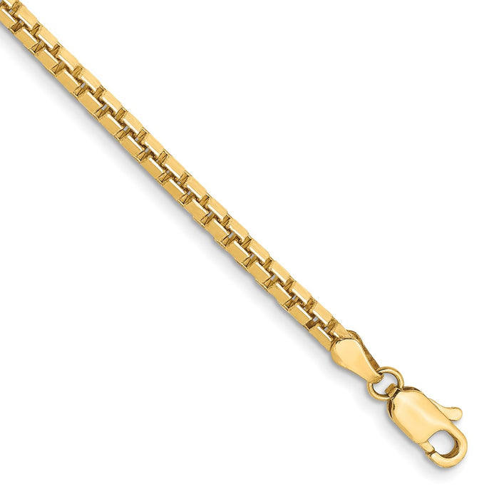 Buy Stylish 14K Gold 2.5mm Box Chain Necklace - Luxury Design at Great Value-1
