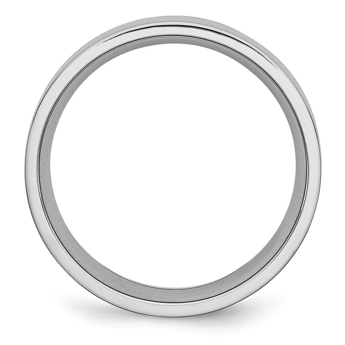 Exclusive Cobalt Blue Flat Satin Finish 7mm Chisel Band - Stylish Value!-2