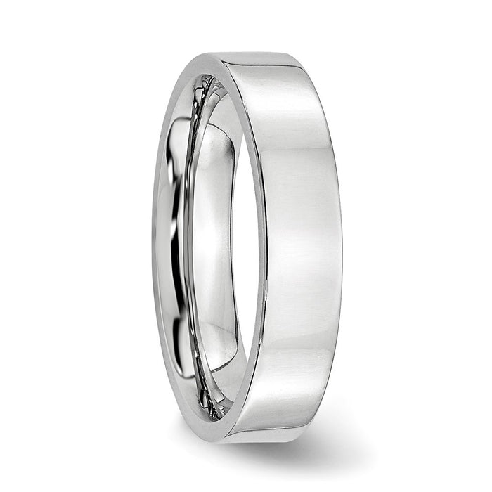 Buy Stylish Cobalt Flat Polished 5mm Chisel Band - Affordable Luxury Ring-4