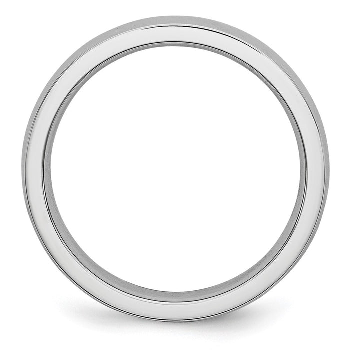 High-Quality Cobalt Chisel Polished 4mm Half-Round Band Ring | Stylish Value-2