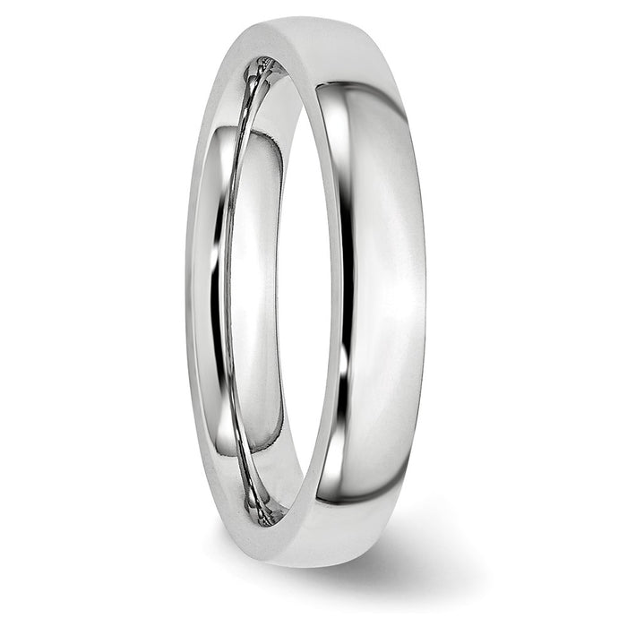 High-Quality Cobalt Polished 4mm Half-Round Chisel Band | Stylish Value Ring-4