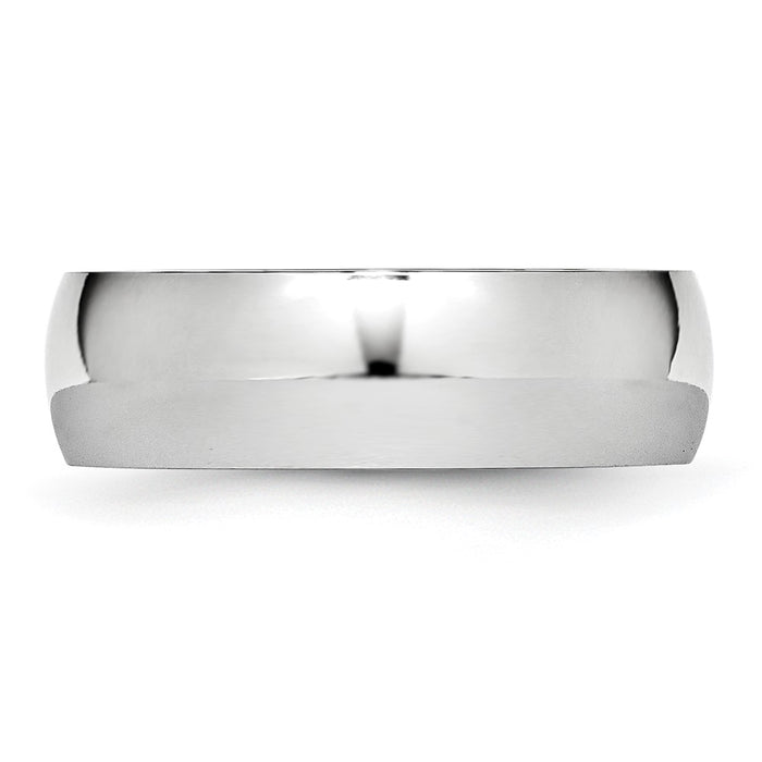 High-Quality Cobalt Chisel 7mm Half-Round Band Ring - Stylish & Affordable-3
