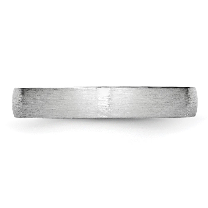 Buy Exclusive 4mm Cobalt Satin Finish Half-Round Chisel Band - Affordable Luxury-3