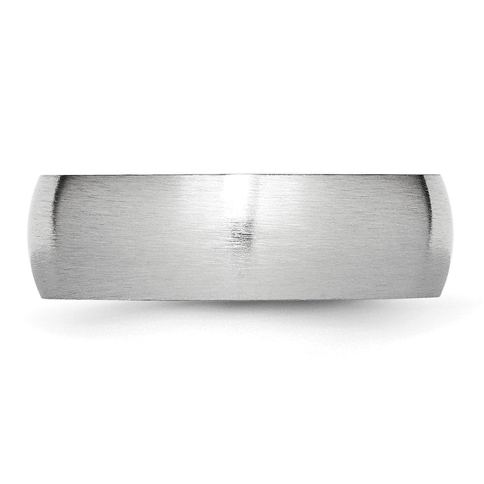 Buy 7mm Cobalt Satin Finish Half Round Chisel Band - Stylish & High-Quality Design-3