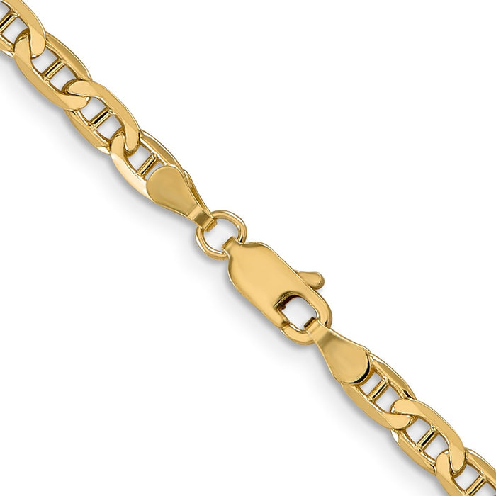 Buy Stylish 14K Gold 20-Inch Concave Anchor Chain 3.75mm - Luxury Accessory!-3