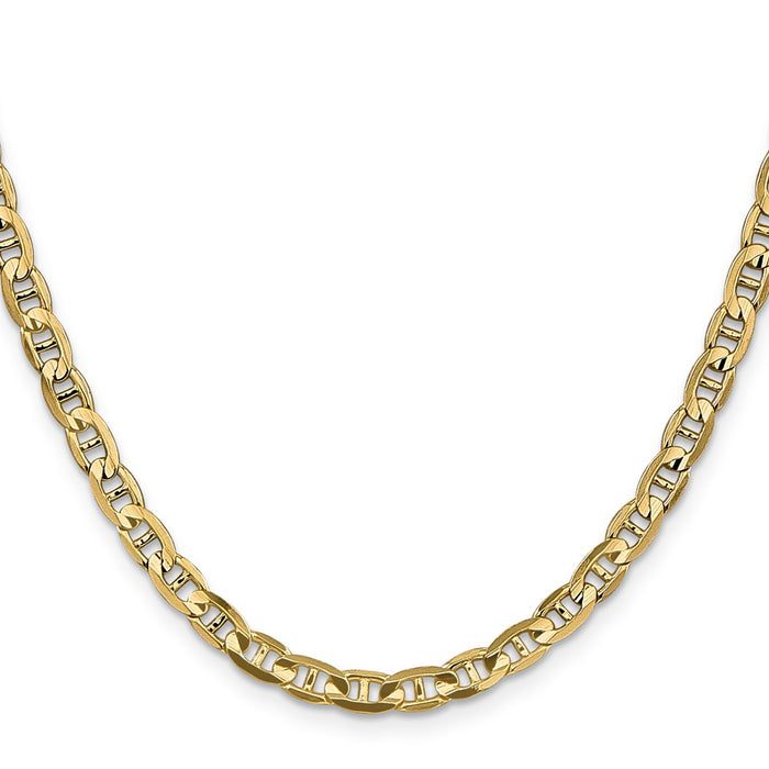 Buy Stylish 14K Gold 22-Inch Concave Anchor Chain - 4.5mm, Luxury Piece-2