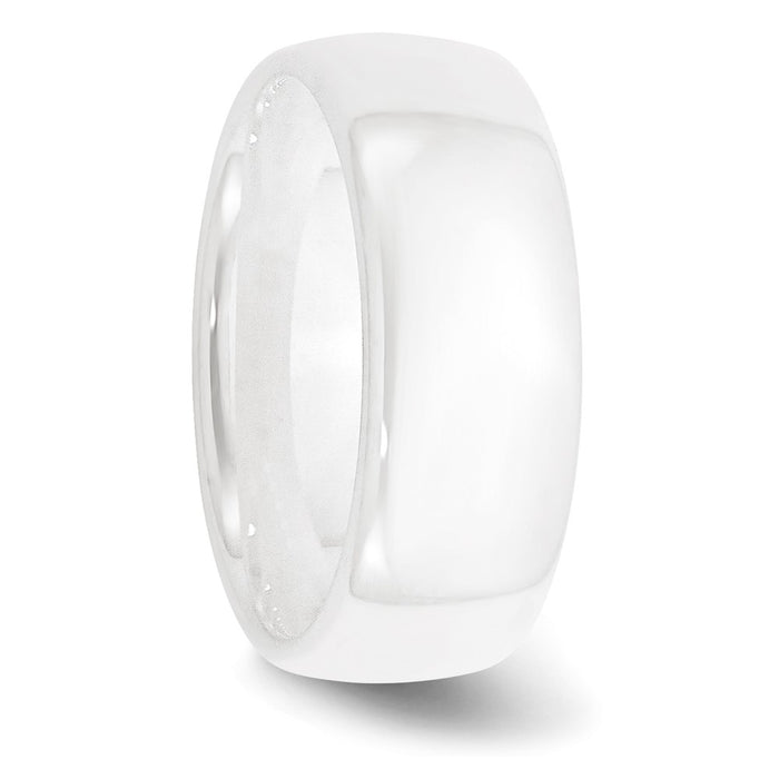 Buy Stylish 8mm Polished White Ceramic Band | Exclusive Chisel Design-4
