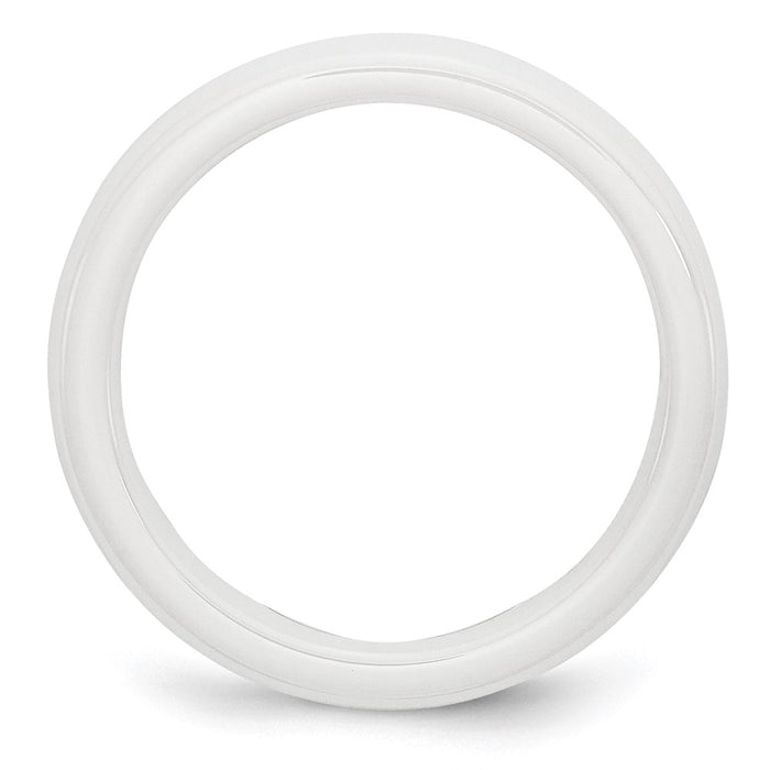 Buy Stylish 4mm Polished White Ceramic Band - Exclusive Design & Value!-2