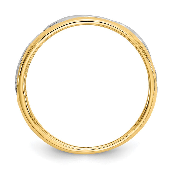 Shop Exclusive 14K Gold Dolphin Ring with Rhodium Finish - Stylish & Affordable!-2