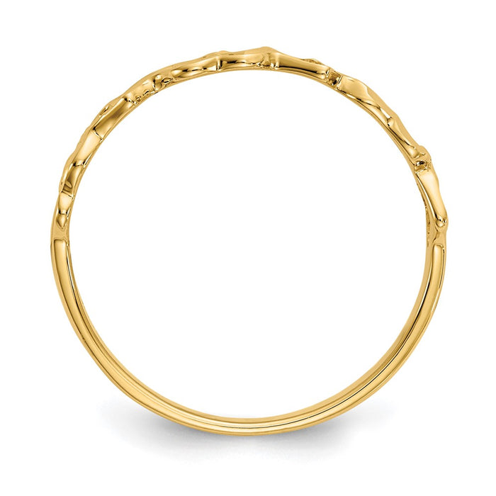 Buy Stylish 14K Gold Heart-Shaped Ring - Exclusive Design, Perfect Gift!-2