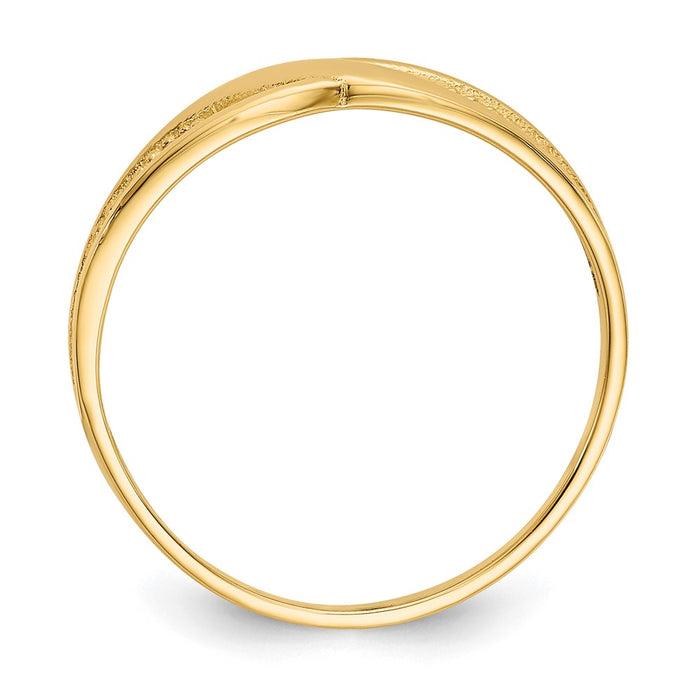 Buy Stylish 14K Gold Polished Filigree Ring - Luxury Design & Quality-2