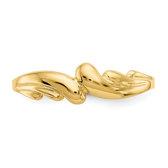 Buy 14K Gold Polished Swirl Dome Band Ring - Stylish & Affordable Jewelry-4