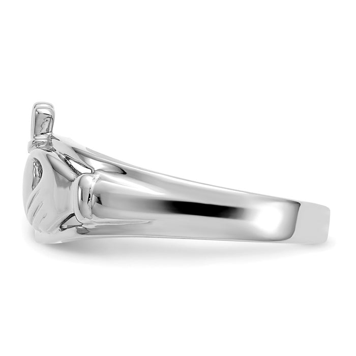 Buy Stylish 14K White Gold Women's Claddagh Ring - Exclusive Design, Great Value-3