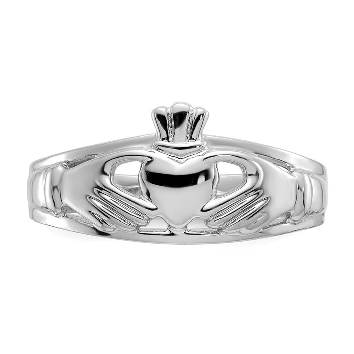 Buy Stylish 14K White Gold Women's Claddagh Ring - Exclusive Design, Great Value-4