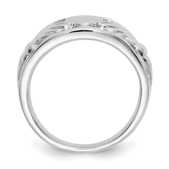 High-Quality 14K White Gold Women's Claddagh Ring - Stylish & Affordable!-2