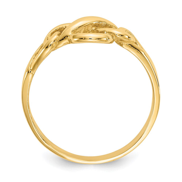 Shop Stylish 14K Gold Freeform Knot Ring - Affordable Luxury Jewelry Piece-2