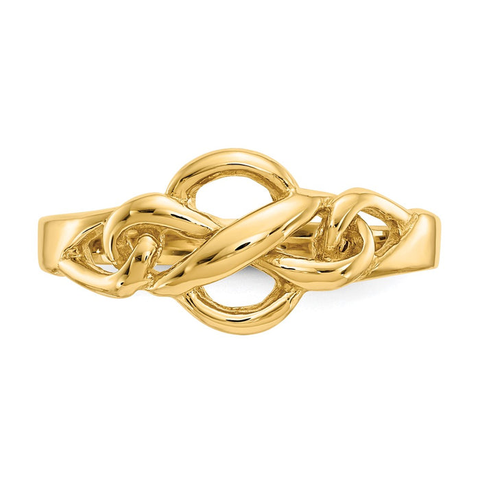 Shop Stylish 14K Gold Freeform Knot Ring - Affordable Luxury Jewelry Piece-4