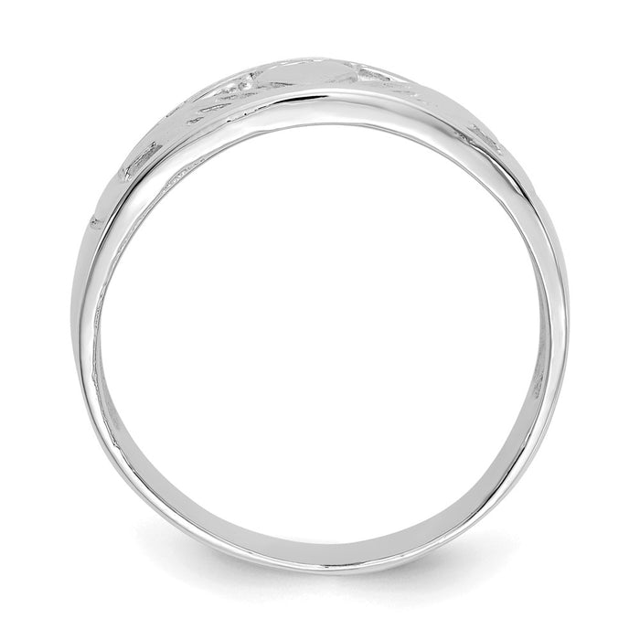 Shop 14K White Gold Women's Claddagh Ring - Stylish, High-Quality Design, 5g-2