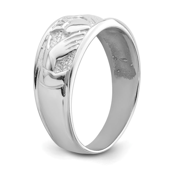 Shop 14K White Gold Women's Claddagh Ring - Stylish, High-Quality Design, 5g-6
