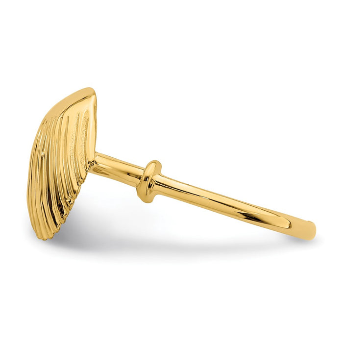 Shop Stylish 14K Gold Polished Shell Ring - Exclusive Design, Perfect Value!-3
