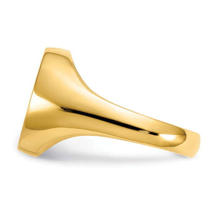 High-Quality 14K Gold Polished Eternal Life Cross Band Ring - Stylish Value-3