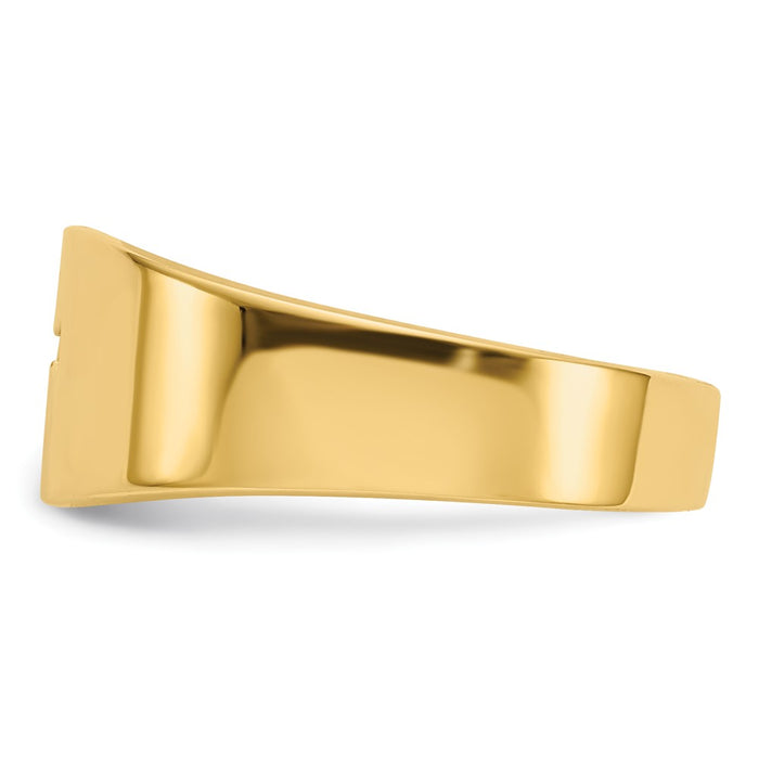 Shop 14K Gold Polished Cut-Out Cross Ring | Stylish Design, Affordable Luxury-3