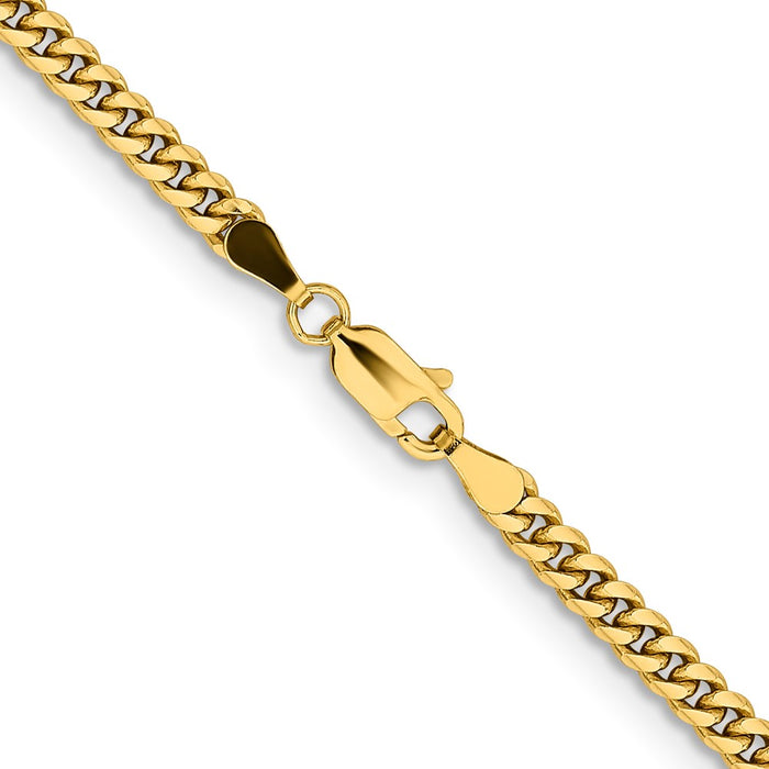 High-Quality 14K Gold Miami Cuban Link Chain - 18" & 3.5mm - Stylish Value!-3