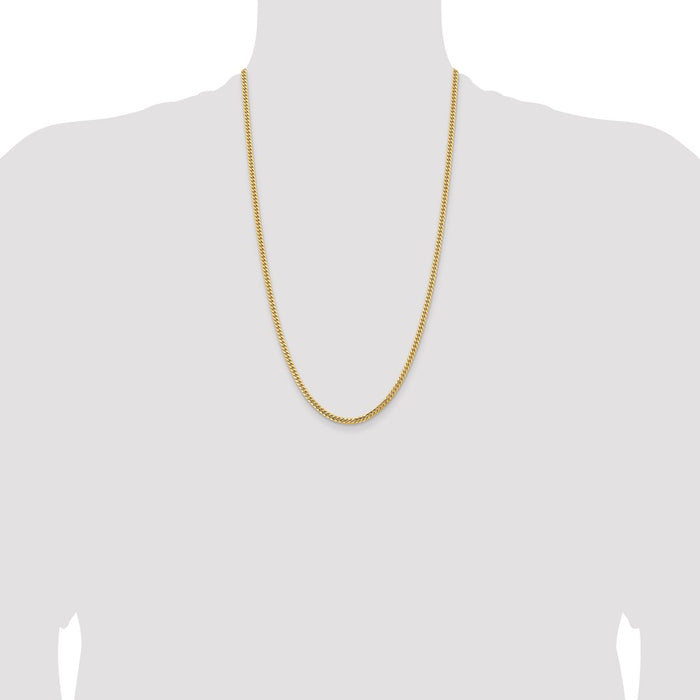 Shop Stylish 14K Gold Miami Cuban Link Chain - 26-Inch, 3.5mm, Affordable Price-4