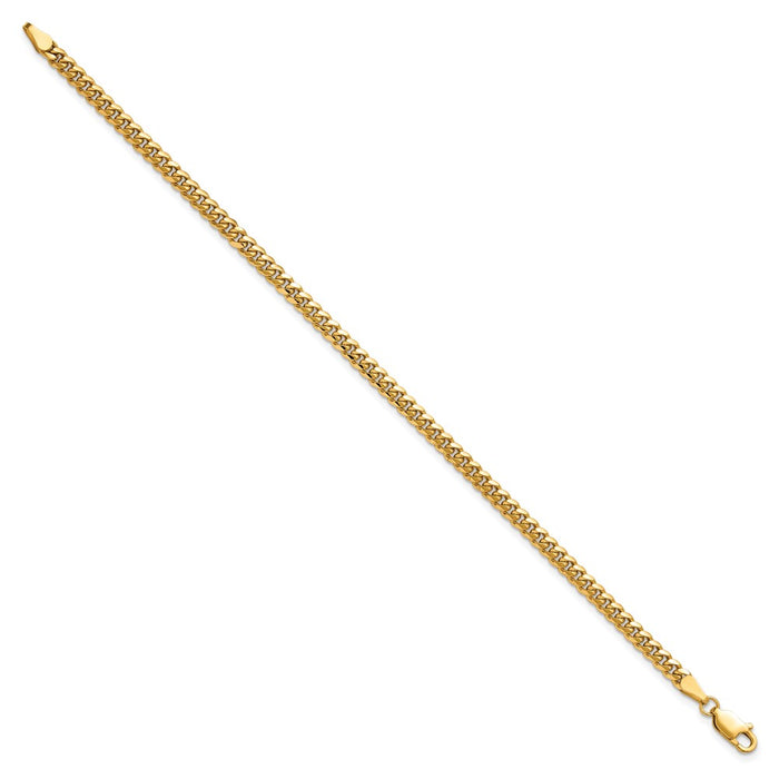 Shop 14K Gold Miami Cuban Link Bracelet - 7 Inch, 3.5mm, Stylish Design-2