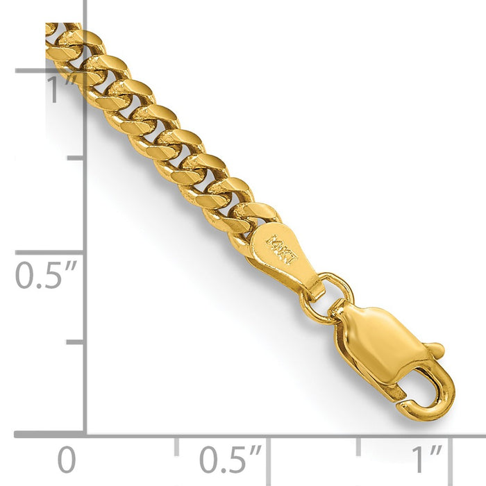 Shop Stylish 14K Solid Miami Cuban Link Bracelet - 8 Inch, 3.5mm Quality-4