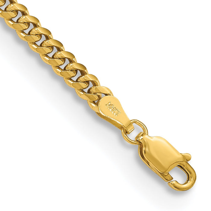 Shop Stylish 14K Solid Miami Cuban Link Bracelet - 8 Inch, 3.5mm Quality-1