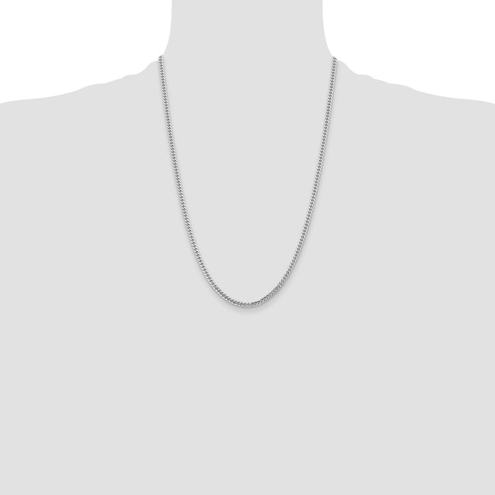 High-Quality 14K White Gold 3.5mm Miami Cuban Link Chain - Stylish Value!-4