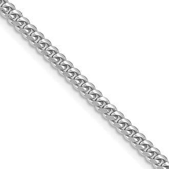 Shop Stylish 14K White Gold 3.5mm Solid Miami Cuban Link Chain | Luxury Value