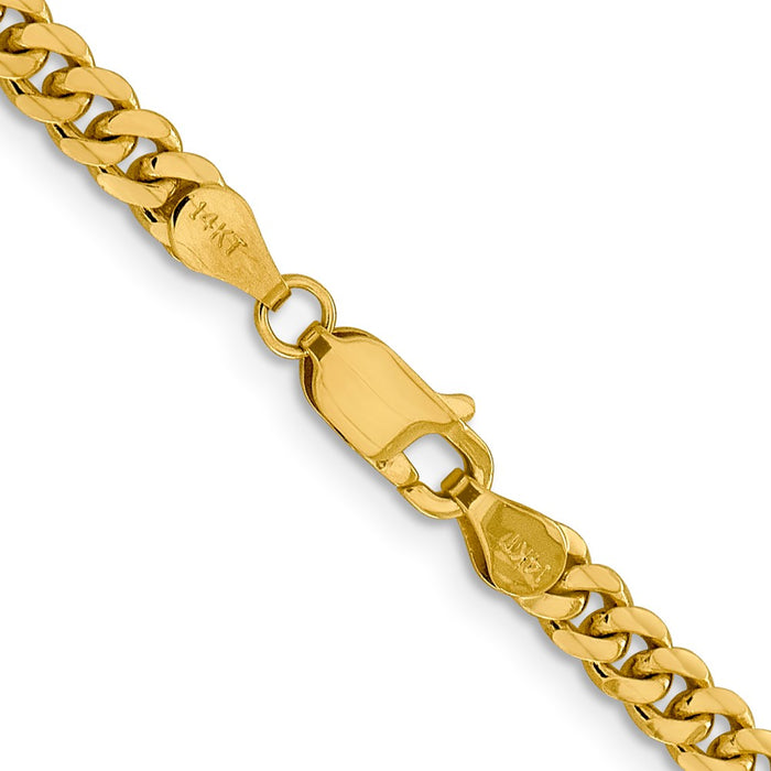 Buy 14K Gold Miami Cuban Link Chain - 18" 4.25mm, Stylish & Affordable-3