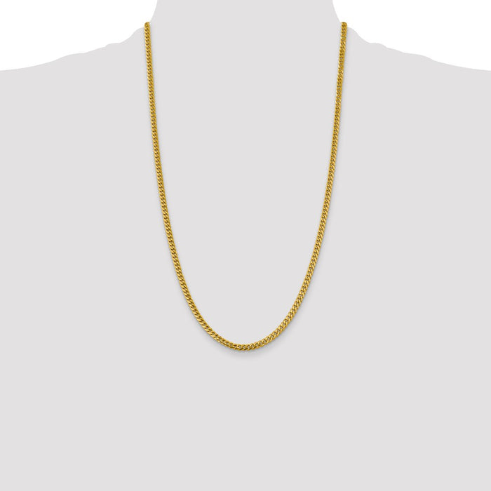 Buy Stylish 26-Inch 14K Solid Miami Cuban Link Chain - 4.25mm, Luxury Value!-4