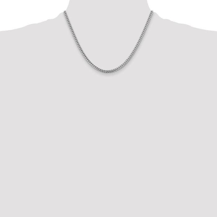 Shop Exclusive 4.25mm Miami Cuban Link Chain in 14K White Gold - Stylish Value-4