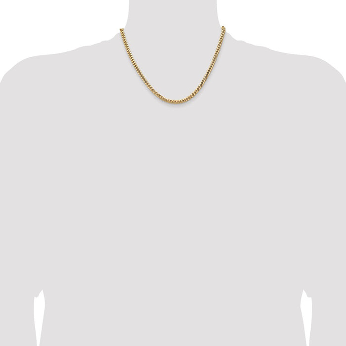 Buy 14K Solid Miami Cuban Link Chain - 18 Inch, 4.3mm, Stylish Value Piece-4