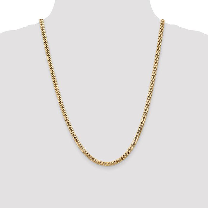Exclusive 14K Solid Miami Cuban Link Chain - 24 Inch, 4.3mm, Stylish Value-4