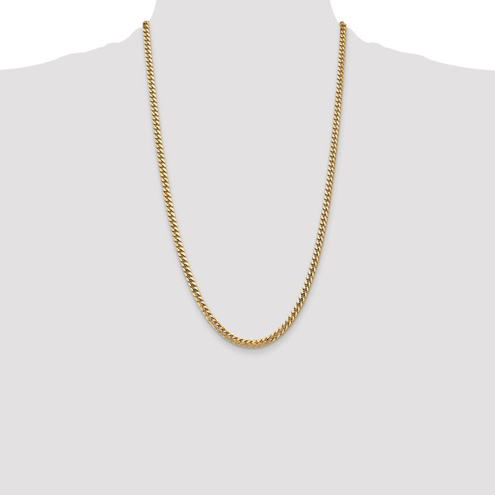 High-Quality 14K Gold 26" Miami Cuban Link Chain - Stylish 4.3mm Design-4