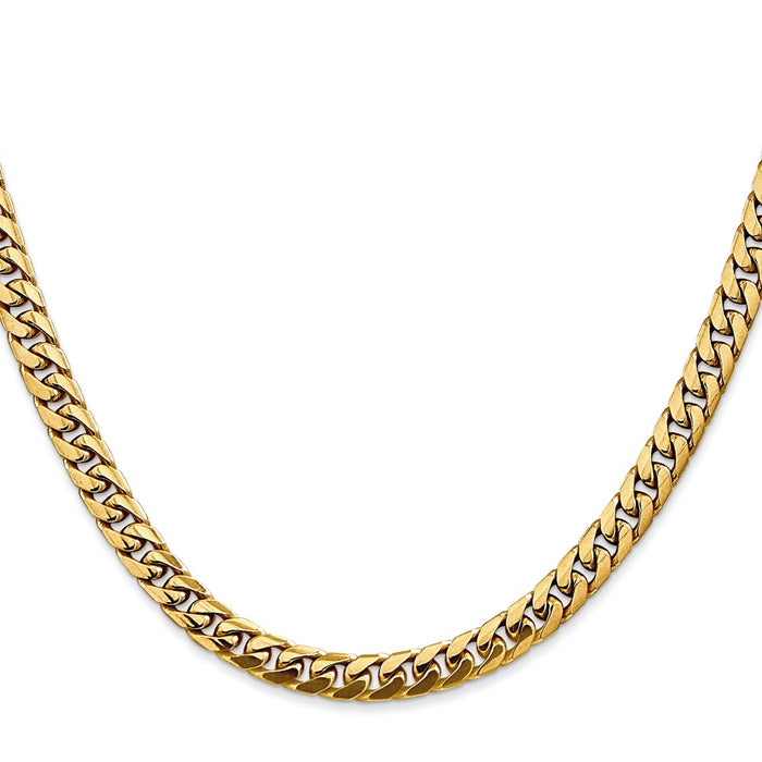 High-Quality 14K Gold Miami Cuban Link Chain - 18 Inch, 5mm, Stylish Value!-2
